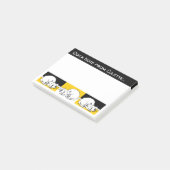 猫と3匹の猫のデザインが寝ている ポストイット (アングル)