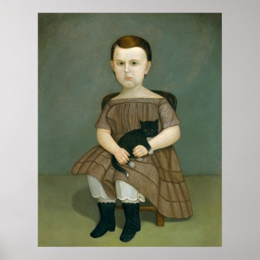 猫と ポスター (正面)