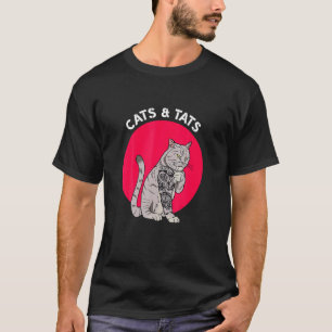 猫とAts猫Attoo猫A Tシャツ