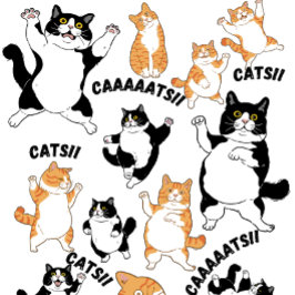 猫とCAAATS!! Tシャツ
