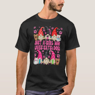 猫とDを愛する少女だけの格言グラフィック Tシャツ