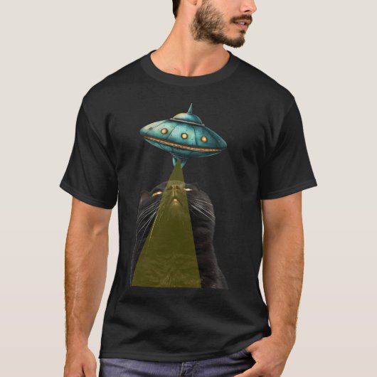 猫とUfo Tシャツ (正面)
