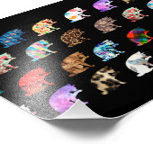 猫なめ模様 フォトプリント            (角)