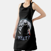 猫なんと殺意のある黒猫とナイフのハロウィーン エプロン (インサイチュ)