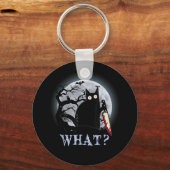 猫なんと殺意のある黒猫とナイフのハロウィーン キーホルダー (正面)