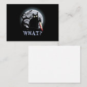 猫なんと殺意のある黒猫とナイフのハロウィーン ノートカード (正面/裏面)