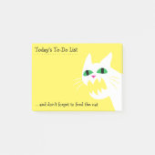 猫におもしろいな大騒ぎを食べ物を与えれば蜂蜜はリストします ポストイット (正面)