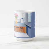 猫にとっての孤独は贅沢 コーヒーマグカップ (中央)