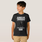 猫になれなけりゃ勝手にしろ Tシャツ (正面フル)