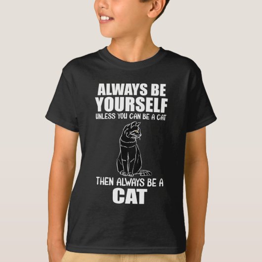 猫になれなけりゃ勝手にしろ Tシャツ (正面)