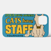 猫にはスタッフのカスタムケース Case-Mate iPhoneケース (裏面 (横))