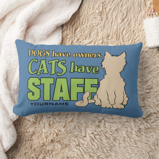 猫にはスタッフのカスタム装飾用クッション ランバークッション (ブランケット)
