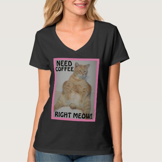 猫にゃんこ大好き!眠たそうな目をしたマンクス猫 Tシャツ (正面)