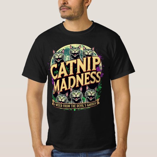 猫にゃんぱいマッドネス Tシャツ (正面)