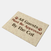 猫によって承認されるすべてのゲスト ドアマット (アングル)