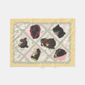 猫によって、子猫猫は甘い家が家へ帰ります フリースブランケット (正面(横))