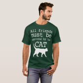 猫による承認が必要な友達のみ クラシック Tシャツ (正面フル)