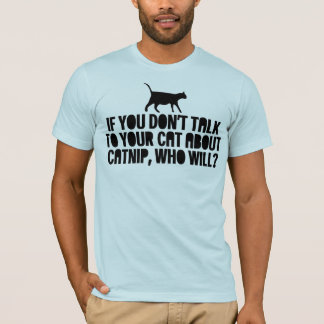 猫にカブの話をする Tシャツ