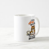 猫に仕事を任せろ コーヒーマグカップ (正面右)