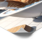 猫に嬉しいポスターを貼る！ 」 ポスター (角)