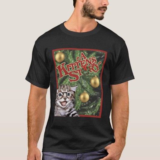 猫に子猫の物語のポスターおもしろいギフトCh Tシャツ (正面)