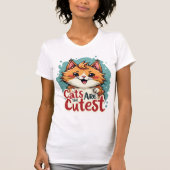 猫に対するスタイル Tシャツ (正面)