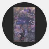 猫に対する気の利いた意地の良さ ラウンドシール (正面)