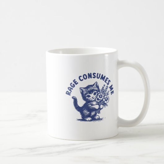 猫に怒られてたまらない コーヒーマグカップ (右)