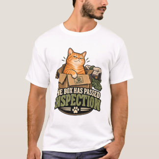 猫に承認された箱 Tシャツ