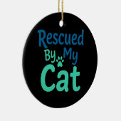 猫に救われる セラミックオーナメント (右)