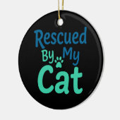 猫に救われる セラミックオーナメント (左)