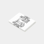 猫に気が散り、猫の本を読むおもしろい ポストイット (アングル)