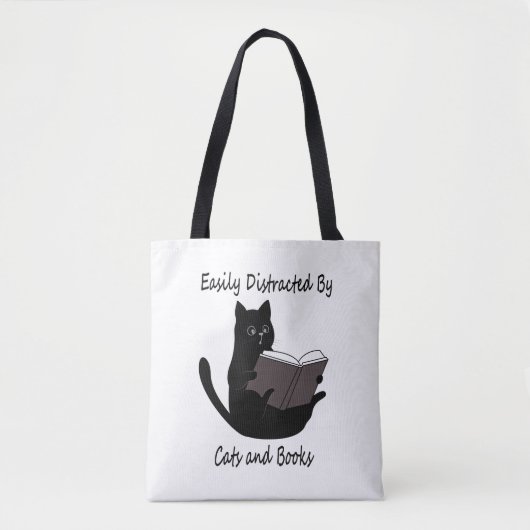 猫に気づきやすい本やかわいい猫への贈り物 トートバッグ (正面)