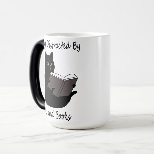 猫に気づきやすい本やかわいい猫への贈り物 モーフィングマグカップ (正面左)