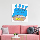 猫に気を付ける キャンバスプリント (インサイチュ (リビング))