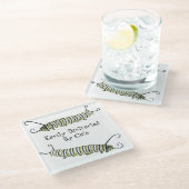 猫に気を使いやすいガラスコースター ガラスコースター (アングル)