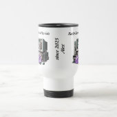 猫に気を使われおもしろいやすい – Cat Mug トラベルマグ (中央)