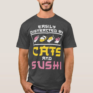 猫に気を使われやすい寿司日本キッチンキット Tシャツ