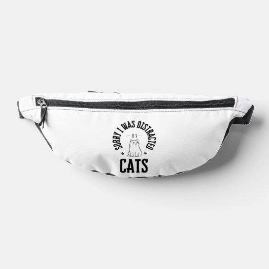 猫に気を取られてすみません ボタン ファニーパック (レイダウン)