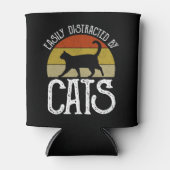 猫に気を取られる 缶クーラー (正面)