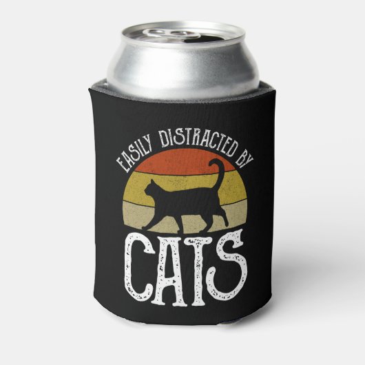 猫に気を取られる 缶クーラー (缶裏面)