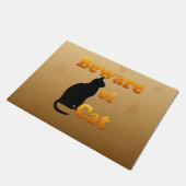 猫に用心 ドアマット (アングル)