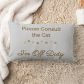 猫に相談して下さい:私は非番 ランバークッション (ブランケット)