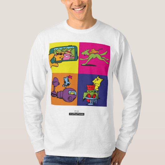 猫に親指があったら Tシャツ (正面)