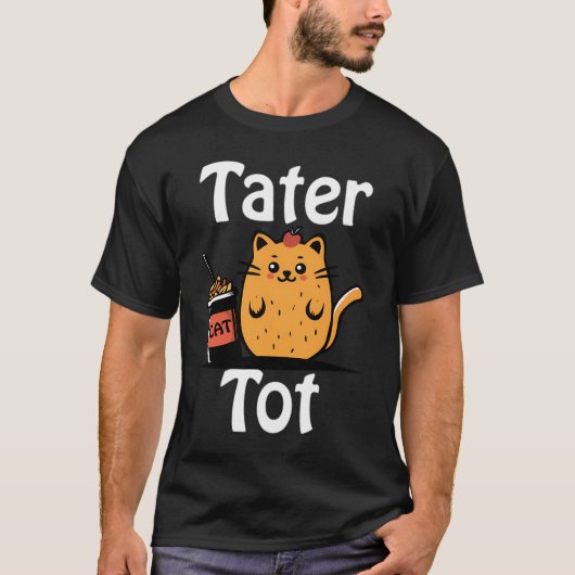 猫に触れる Tシャツ (正面)