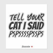 猫に言いなさい シール (シート)