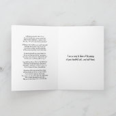 猫に詩を作って死んだ時。 カード (内部)