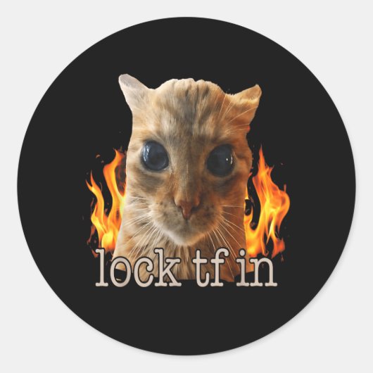 猫に閉じ込めたtf ラウンドシール (正面)