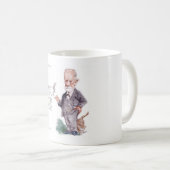 猫に関する自由と引用文 コーヒーマグカップ (正面右)