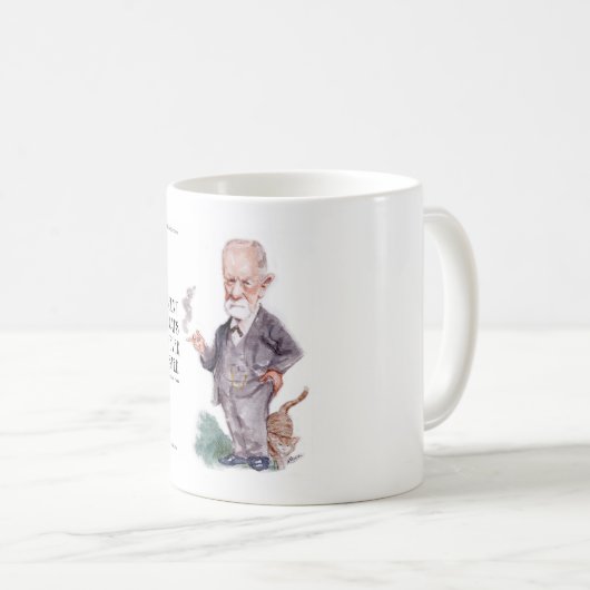 猫に関する自由と引用文 コーヒーマグカップ (正面右)